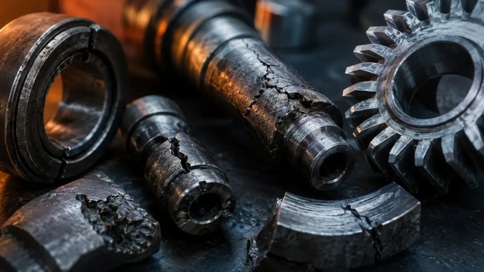 Falhas em componentes industriais causadas por tratamento térmico inadequado