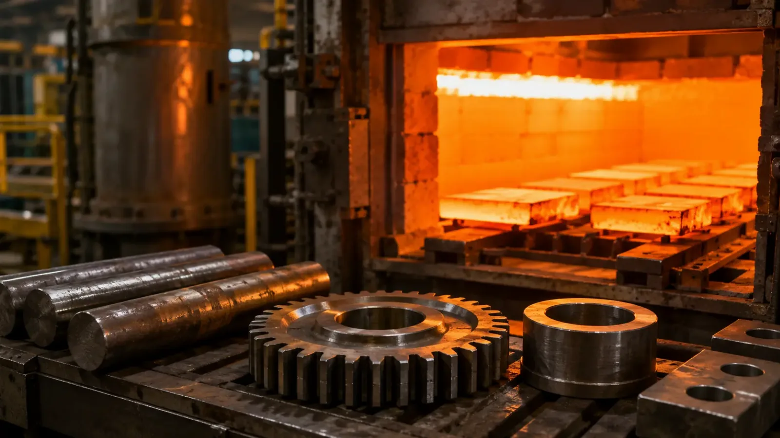 Normalização do aço em processo de tratamento térmico industrial